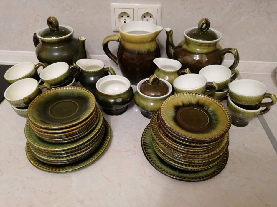 Сервиз майолика зик