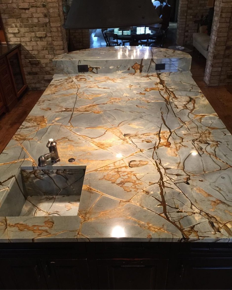 Кварцит Blue ROMA