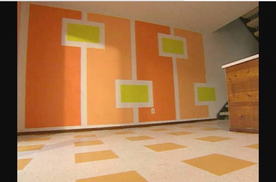 Покраска стен в детском саду