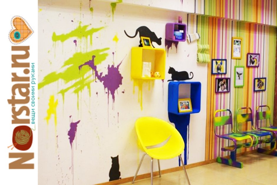 Кляксы в интерьере