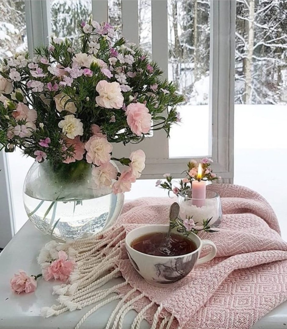 Доброе утро зимние цветы