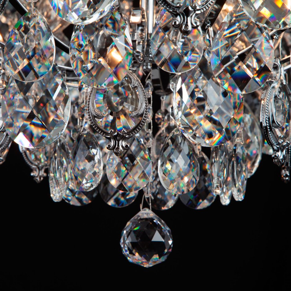 Подвесная люстра с хрусталем Eurosvet 10080/12 Crystal