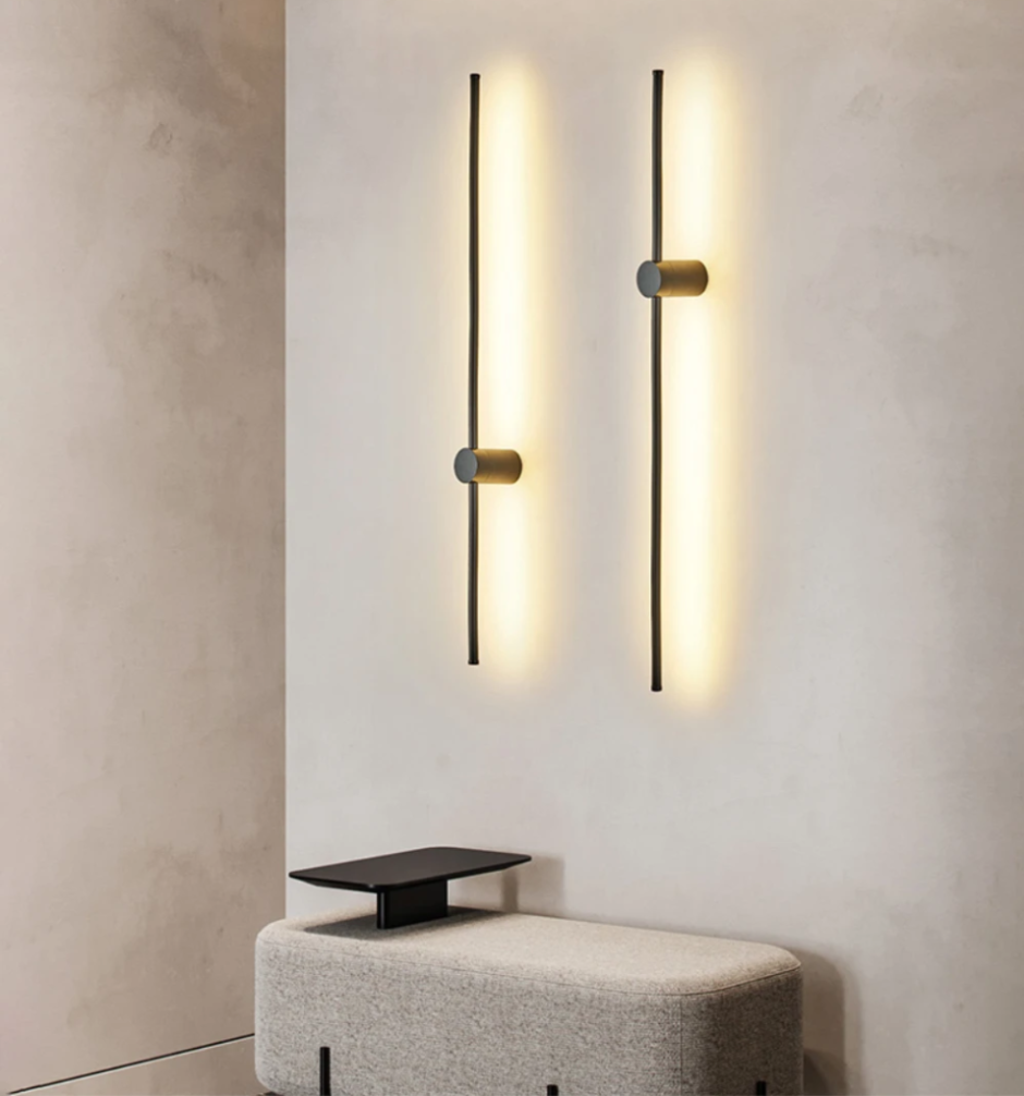 Бра Minimal line m Black h100