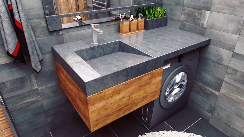 Раковина из бетона "Melana"