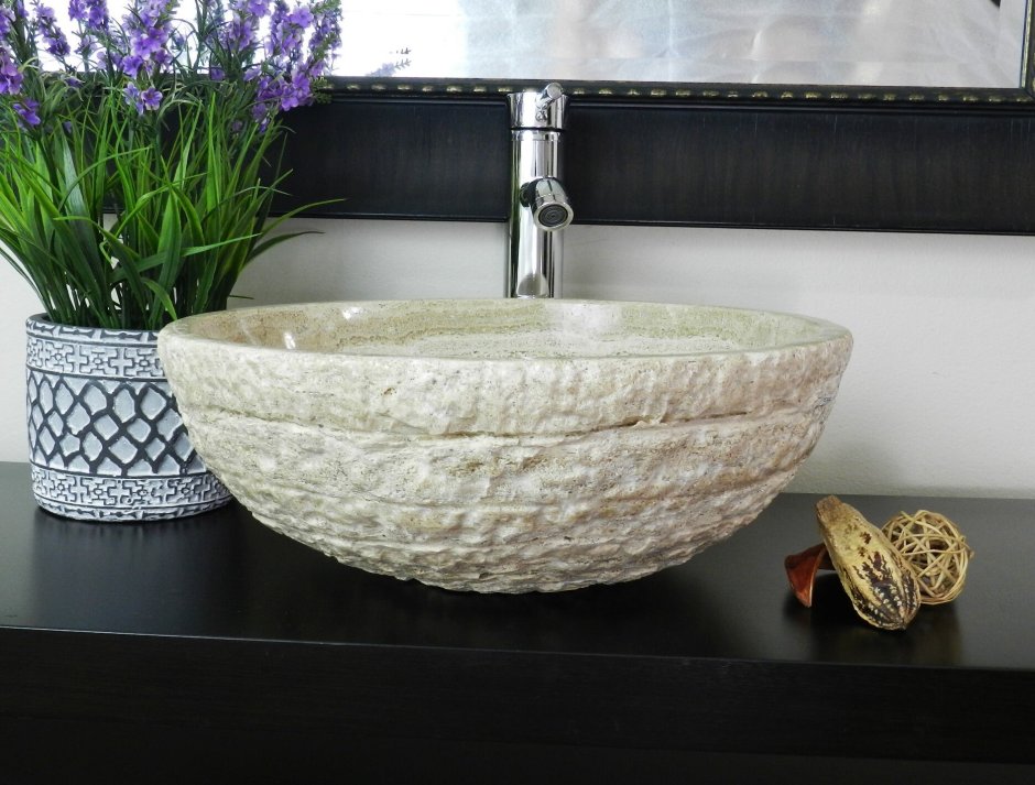 Декоративные умывальники из натурального камня