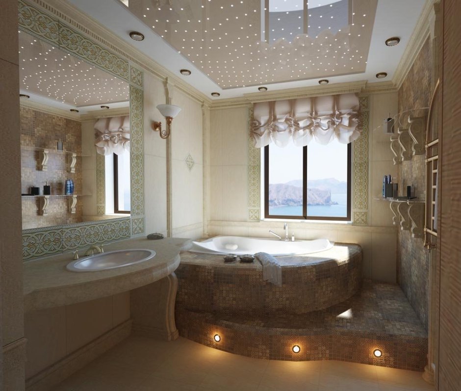 Ванны комнаты дизайн в частных домах