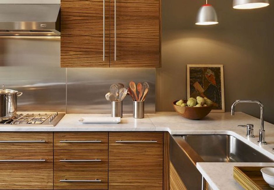 Медь в интерьере кухни