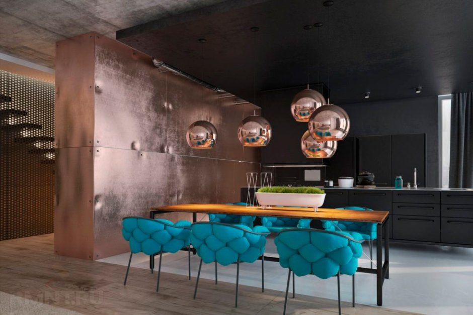 Черный фартук для кухни