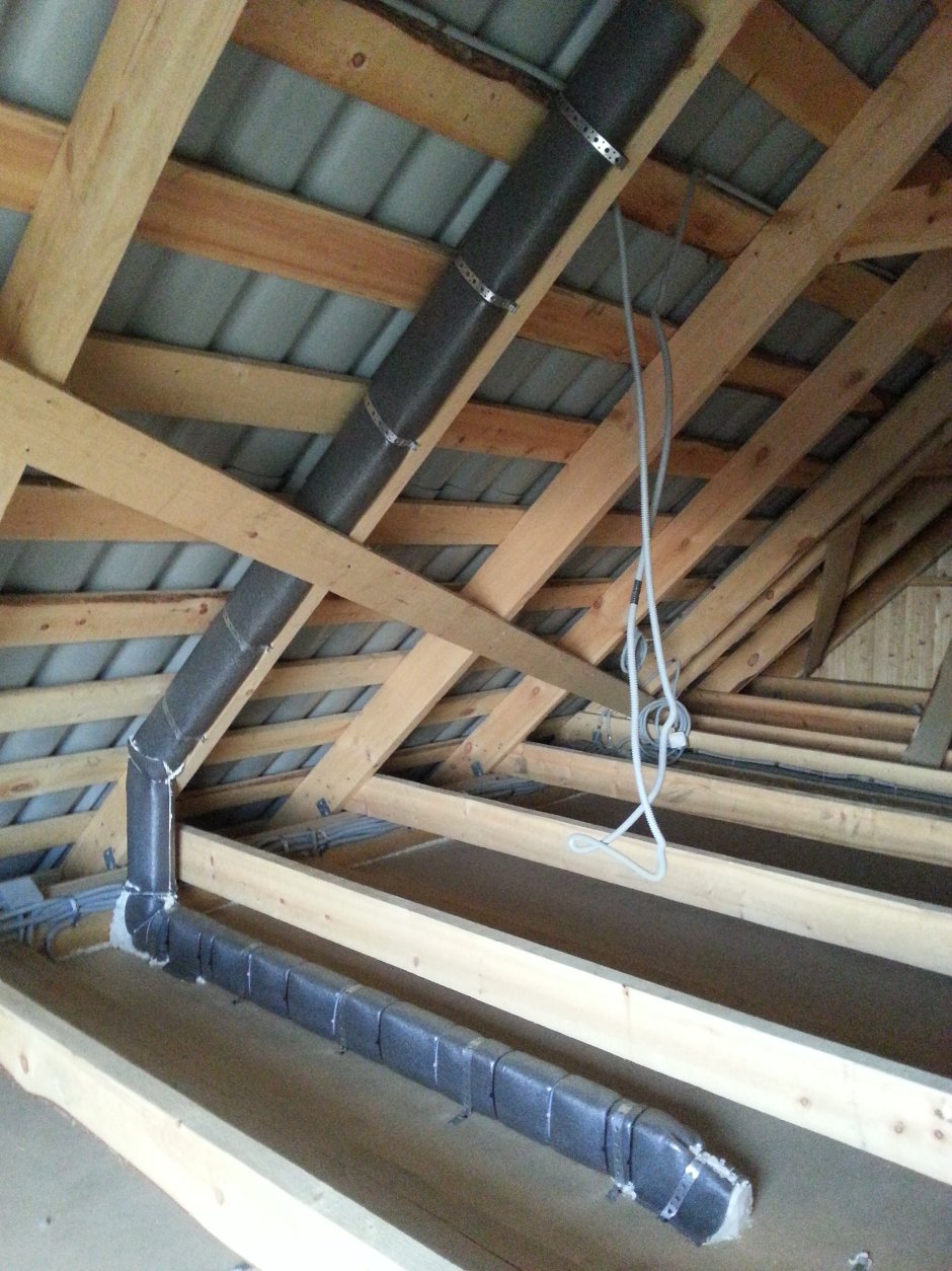 Схема теплоизоляции перекрытия холодного чердака