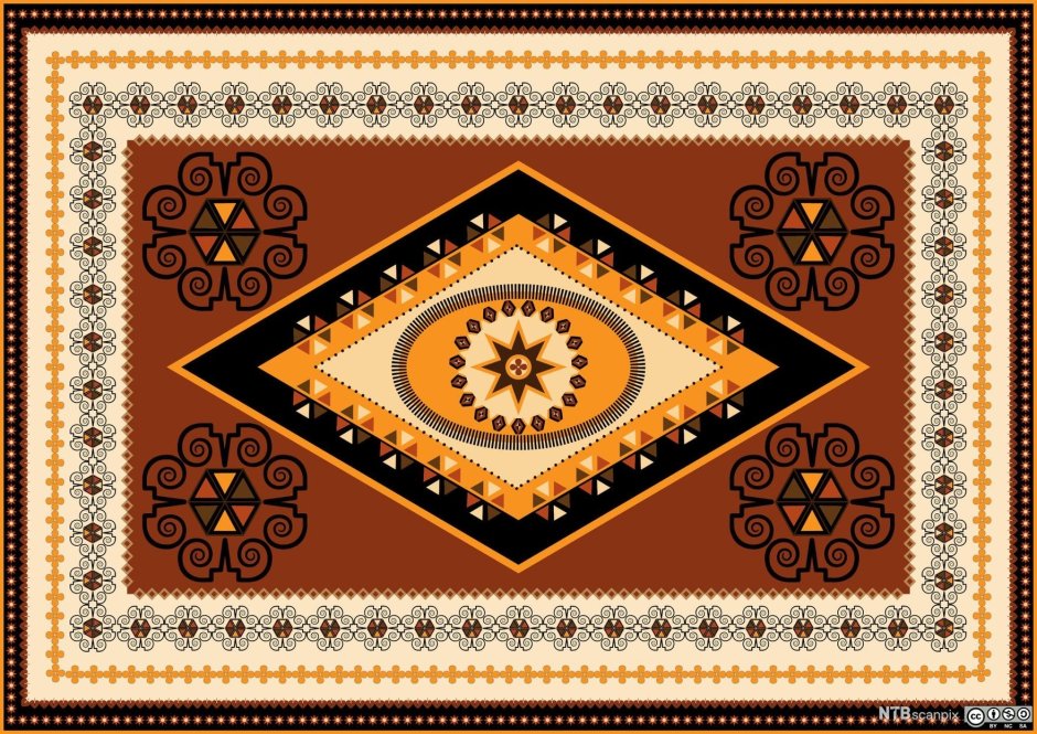 Ковер орнамент геометрические восточные