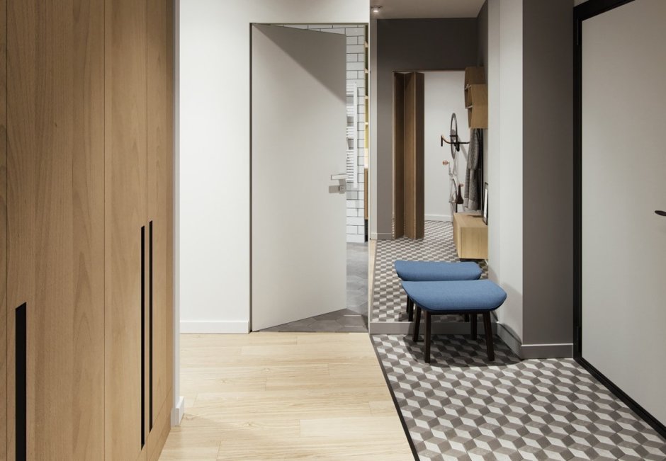 Сочетание плитки и ламината