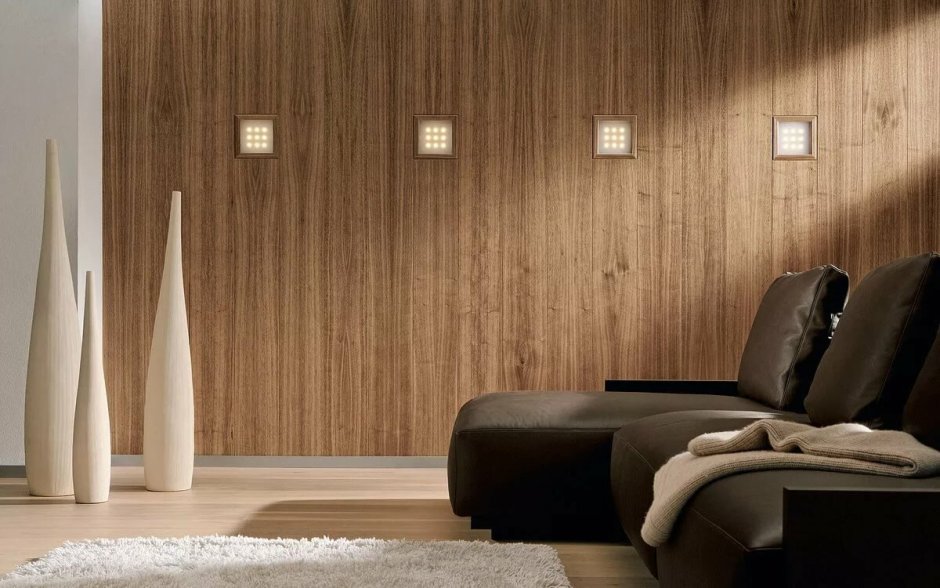 Отделка стен фанерой