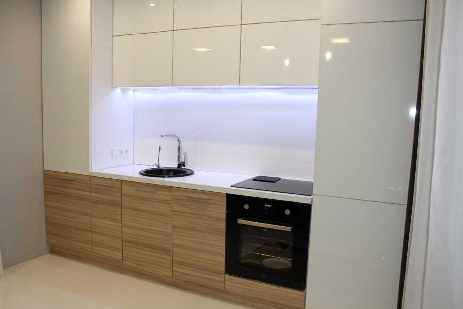 Кухня АГТ глянец белый