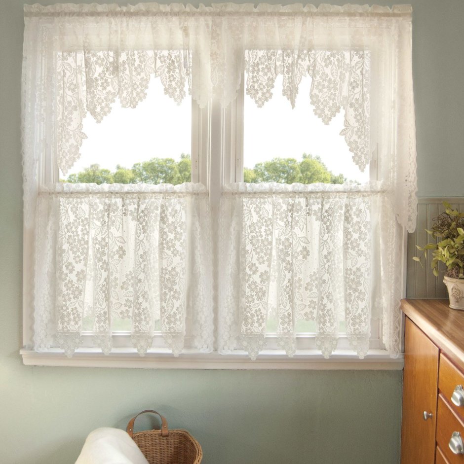 Австрийская штора из тюля