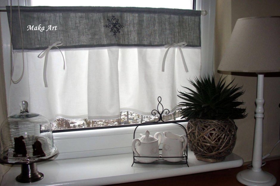 Занавески задергушки на кухню