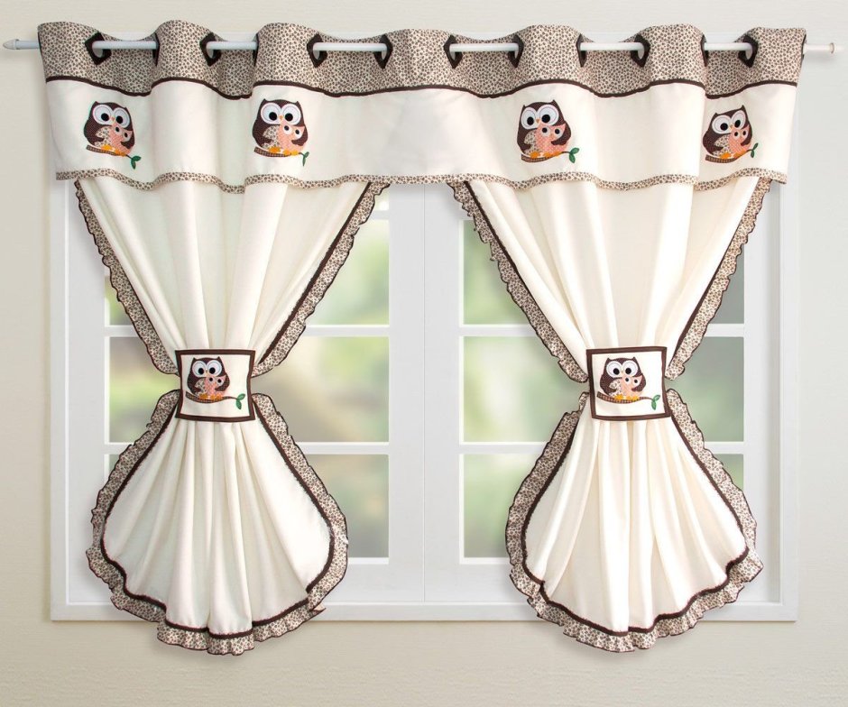 Креативные шторы на кухню