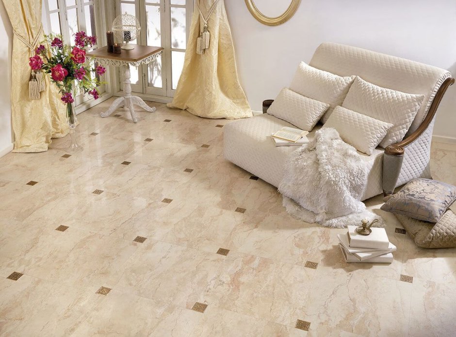 Напольная плитка для гостиной