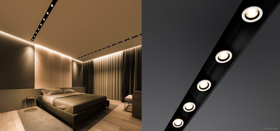 Встроенная трековый шинопровод Infinity