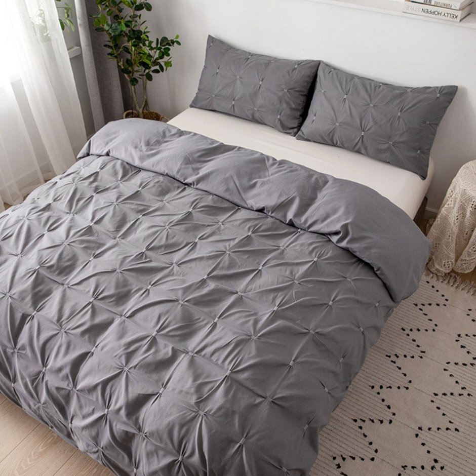 Постельное белье в скандинавском стиле с цветами