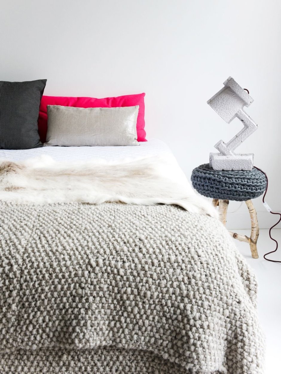 Плед в скандинавском стиле