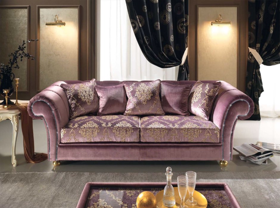 Диван классический велюр