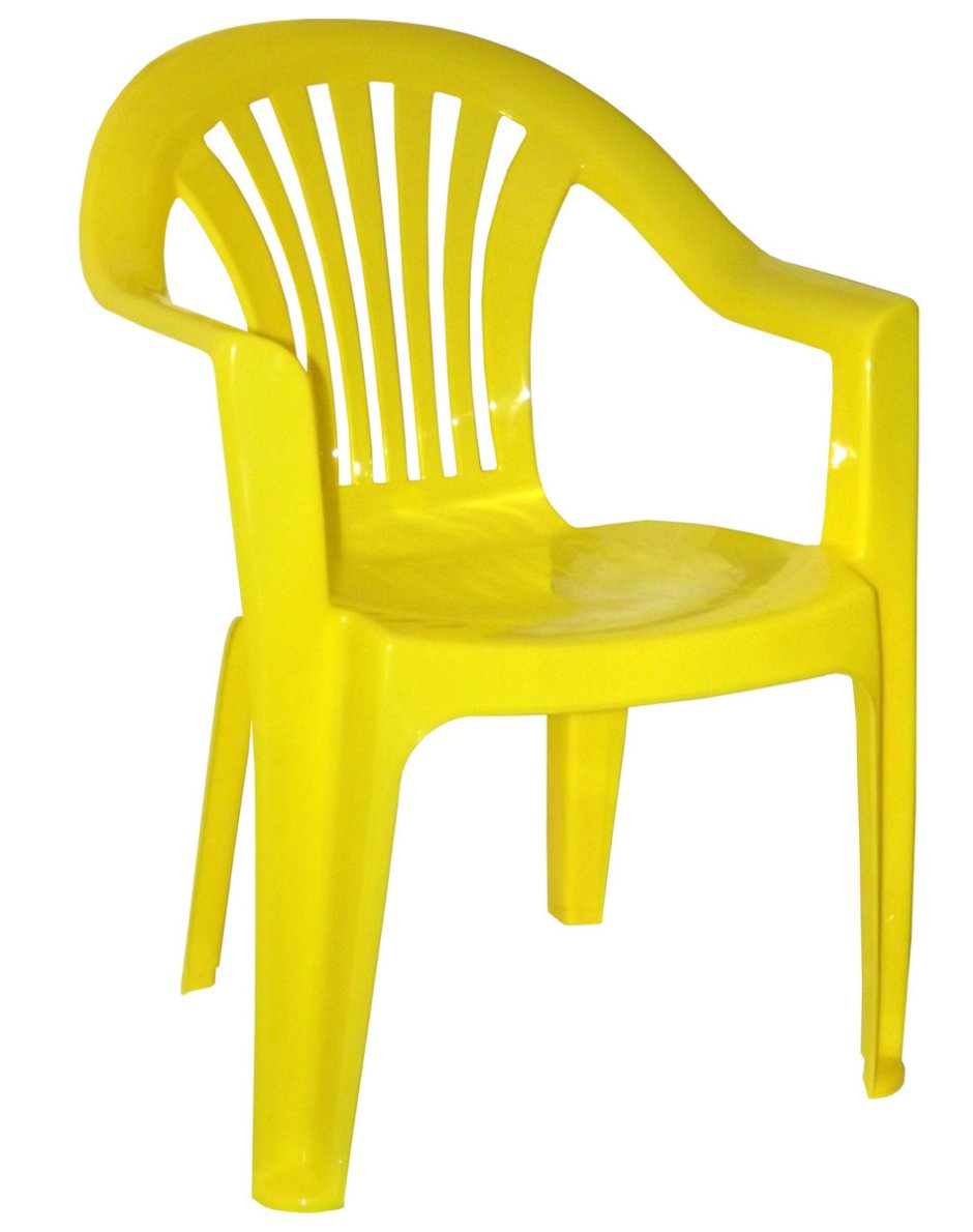 Кресло пластиковое Эльфпласт 042, 55х62х75 см, белый