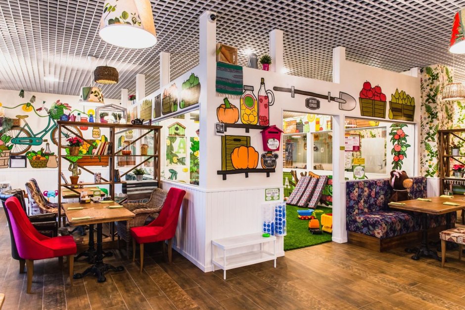 Игровая зона для детей в кафе