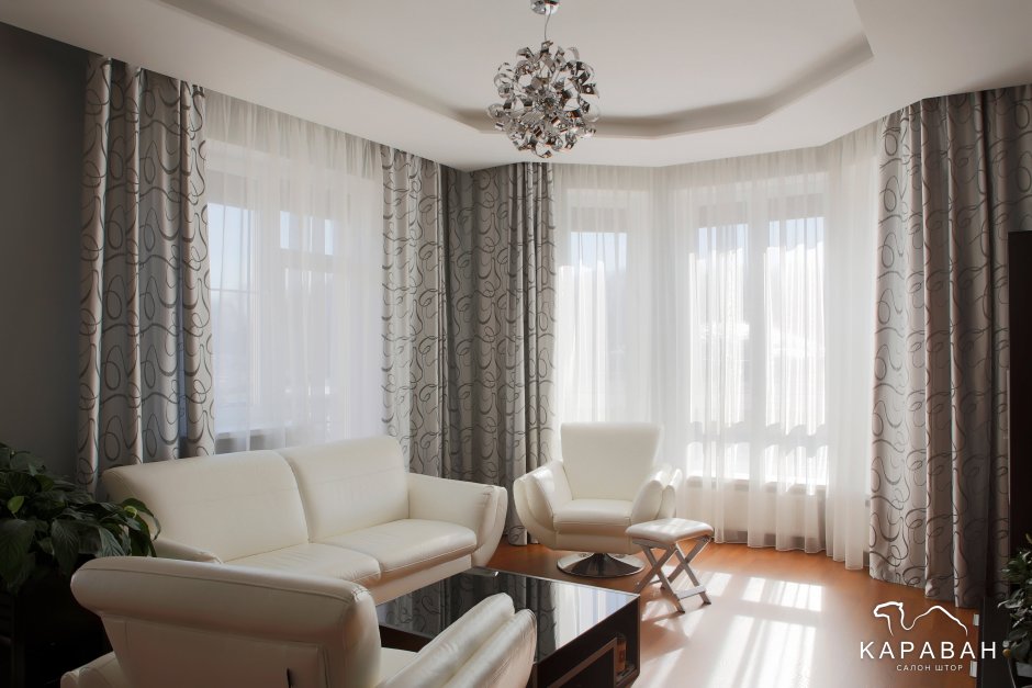 Шторы для эркерных окон