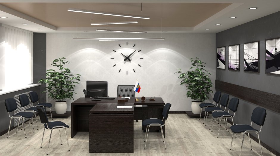 Декор кабинета в офисе