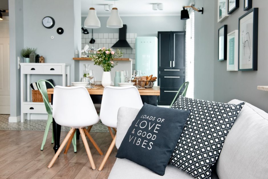 Сочетание цветов в скандинавском интерьере