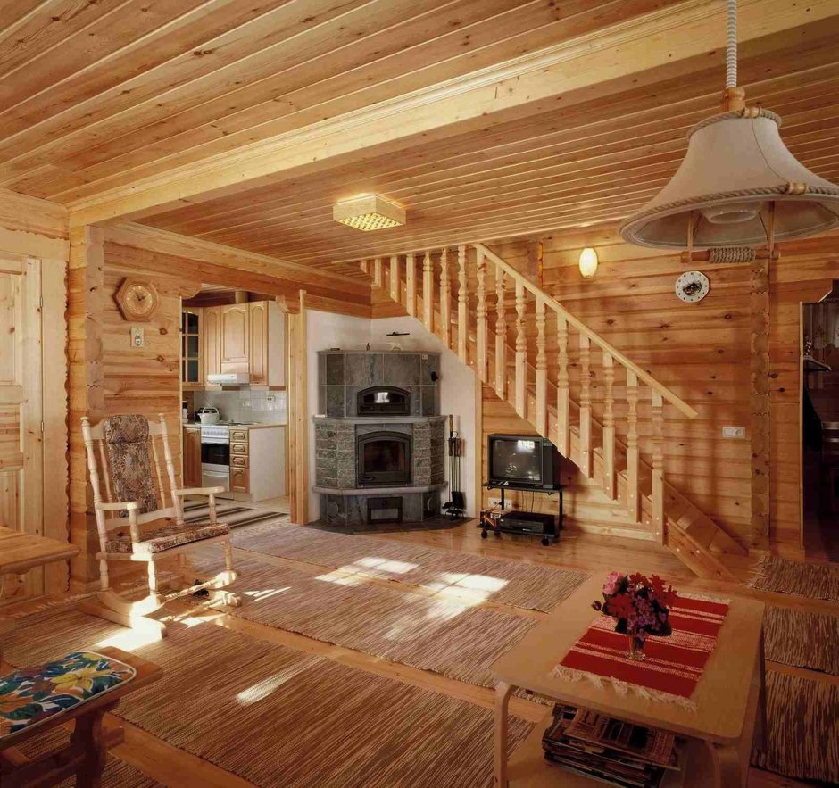 Ремонт в деревянном доме современный