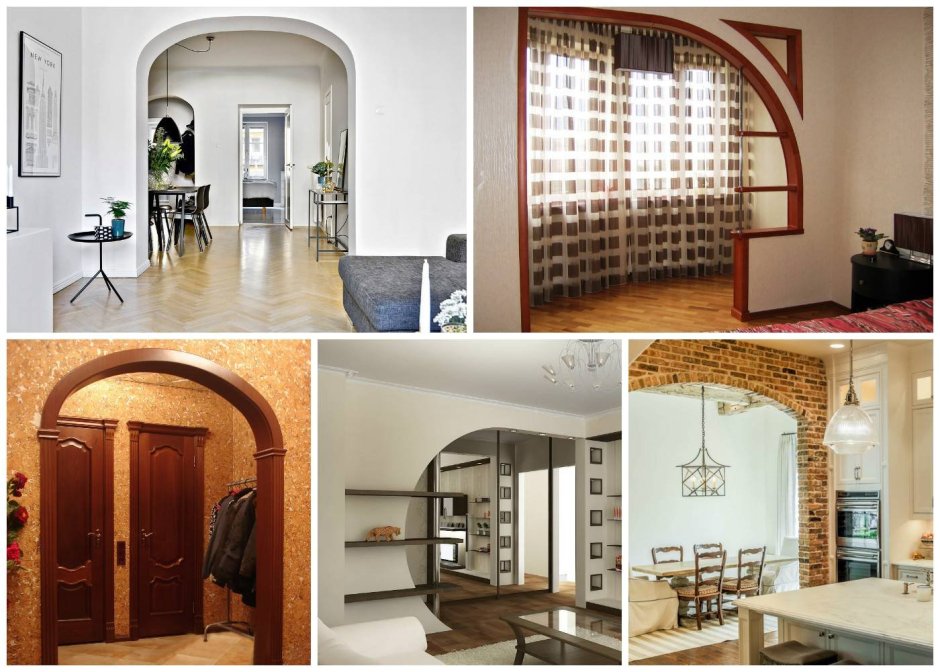 Межкомнатные арки с колоннами