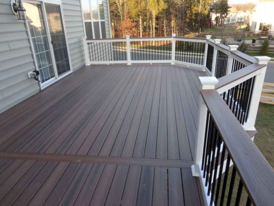 Терраса в сером цвете