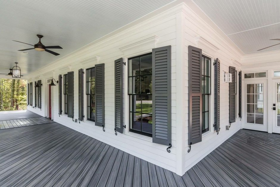 Веранда черная серая