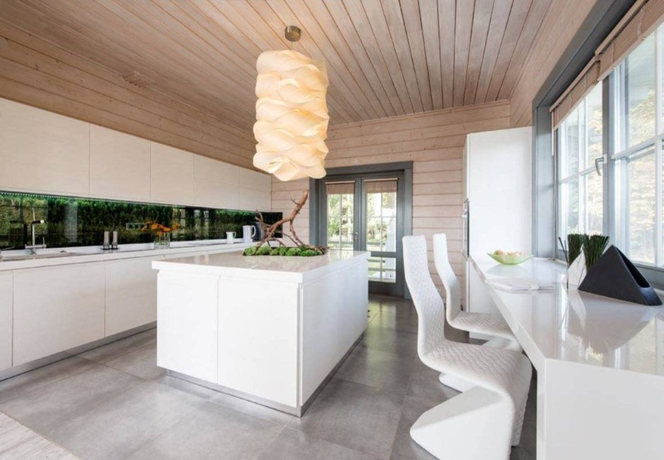 Каркасный дом зима