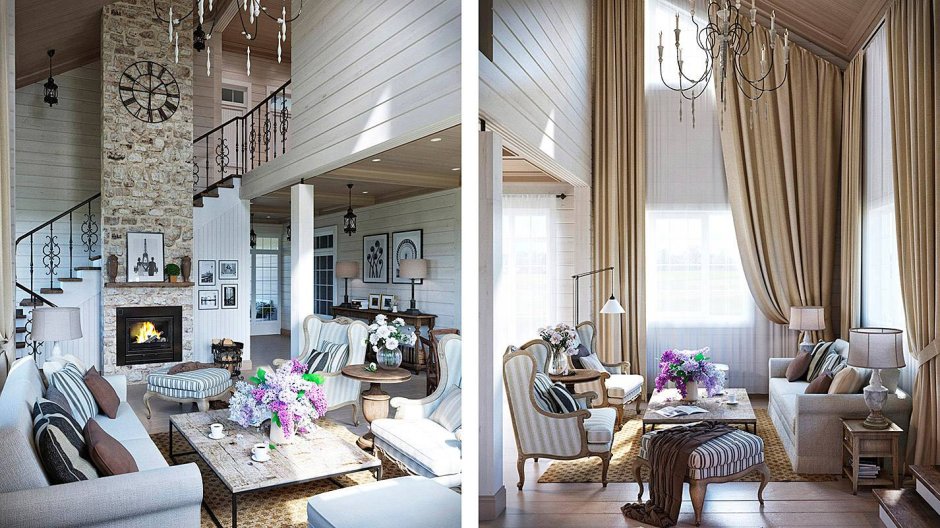 Белый деревянный пол