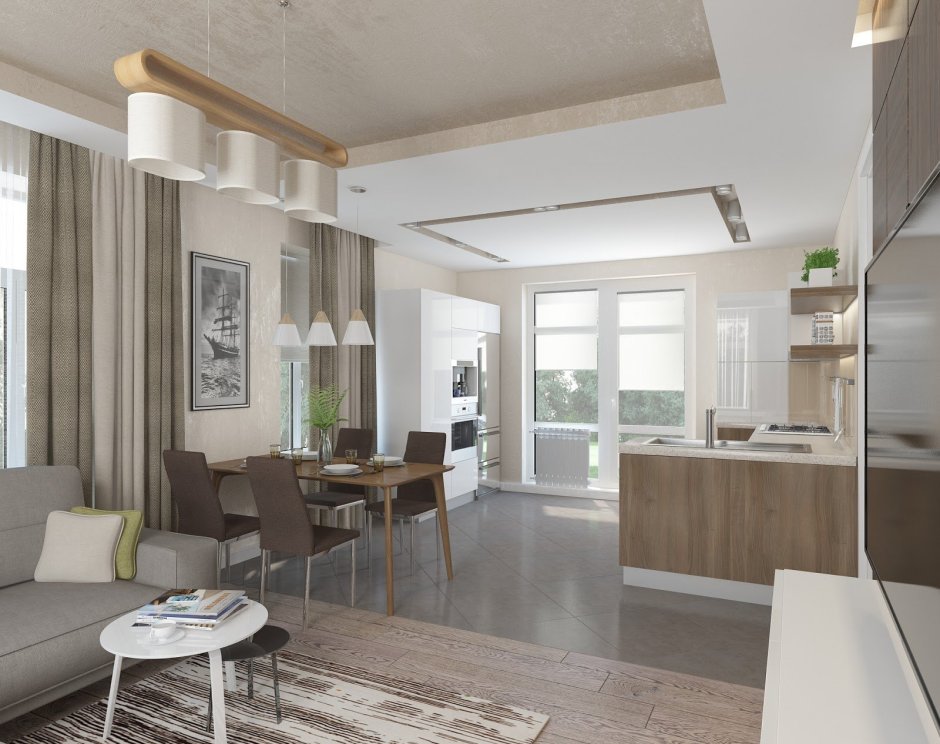 Планировка гостиной с размерами