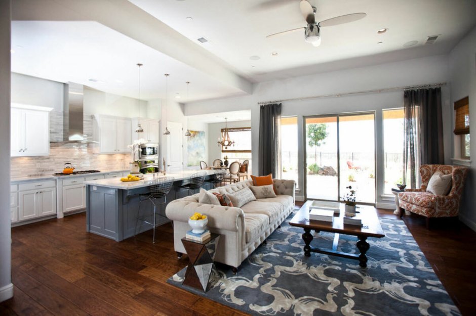 Американский фармхаус интерьер