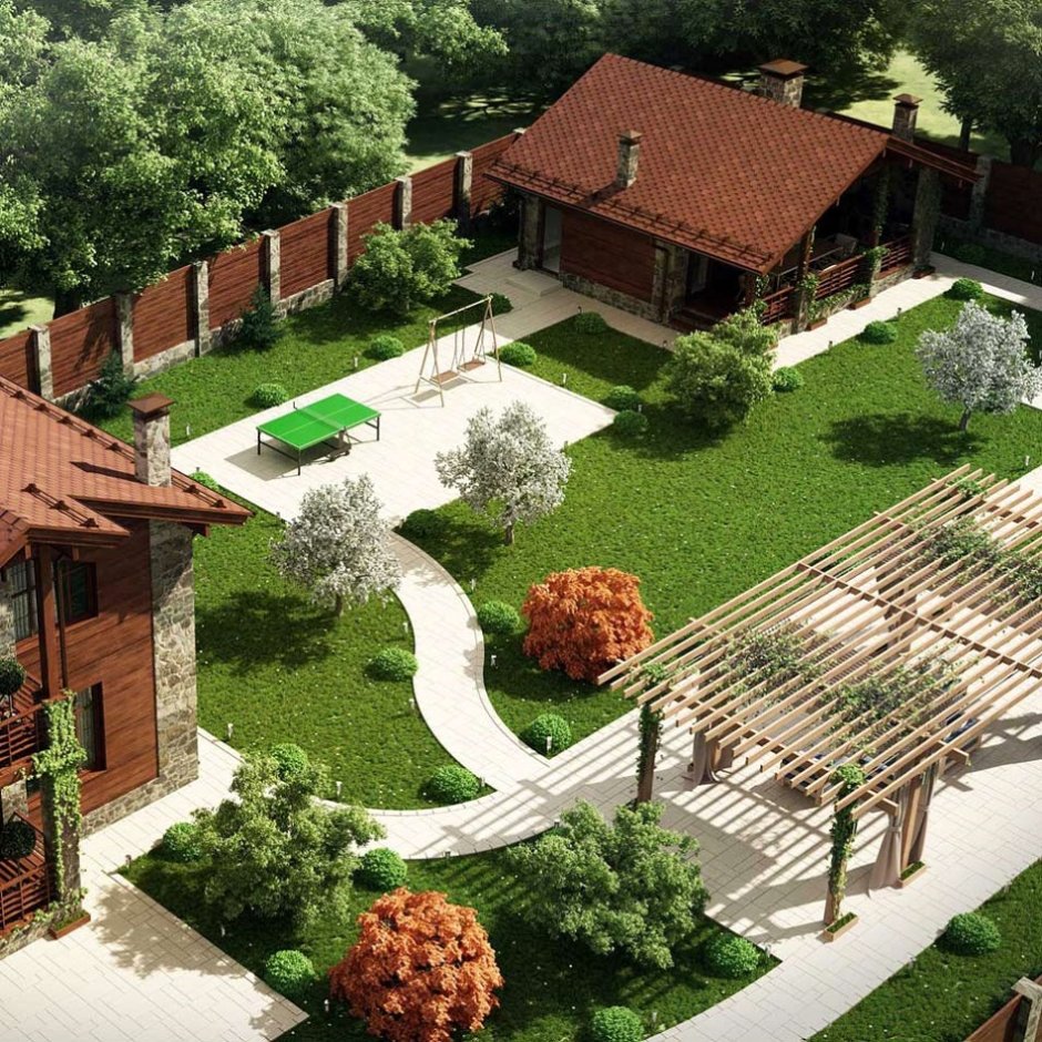 Планировка и дизайн участка для загородного дома