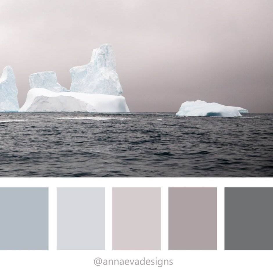 Палитра холодных цветов