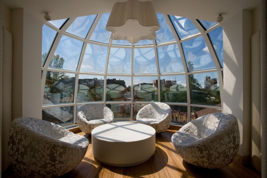 Круглое панорамное окно