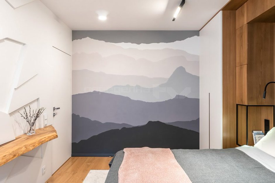 Спальня в минималистическом стиле 12 кв.м