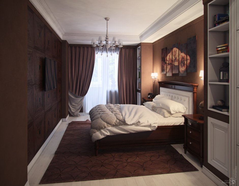 Интерьер маленькой спальни для супругов