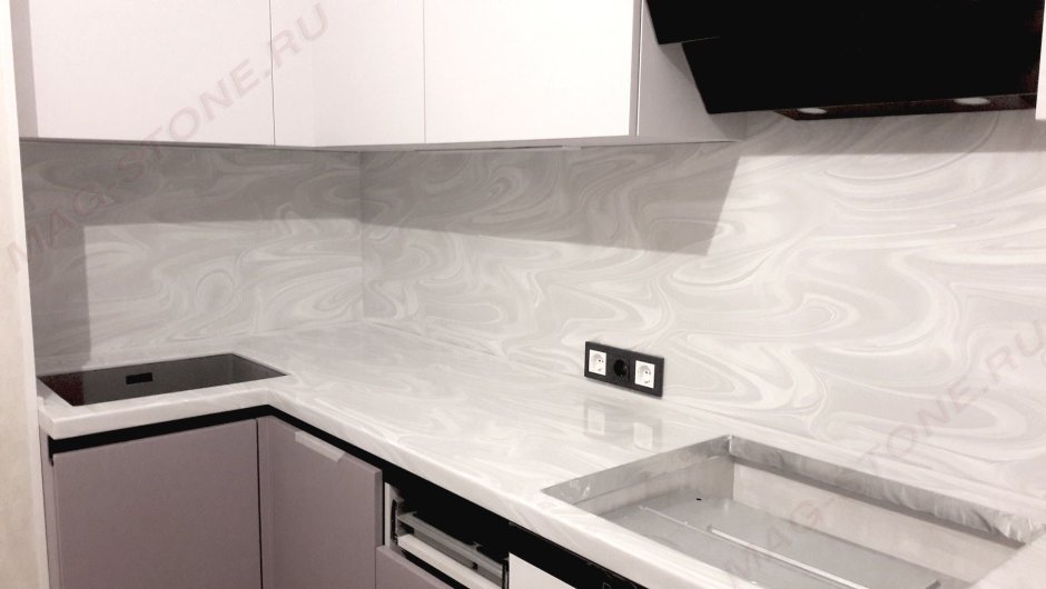 Столешница Слотекс 8054/r White Onyx