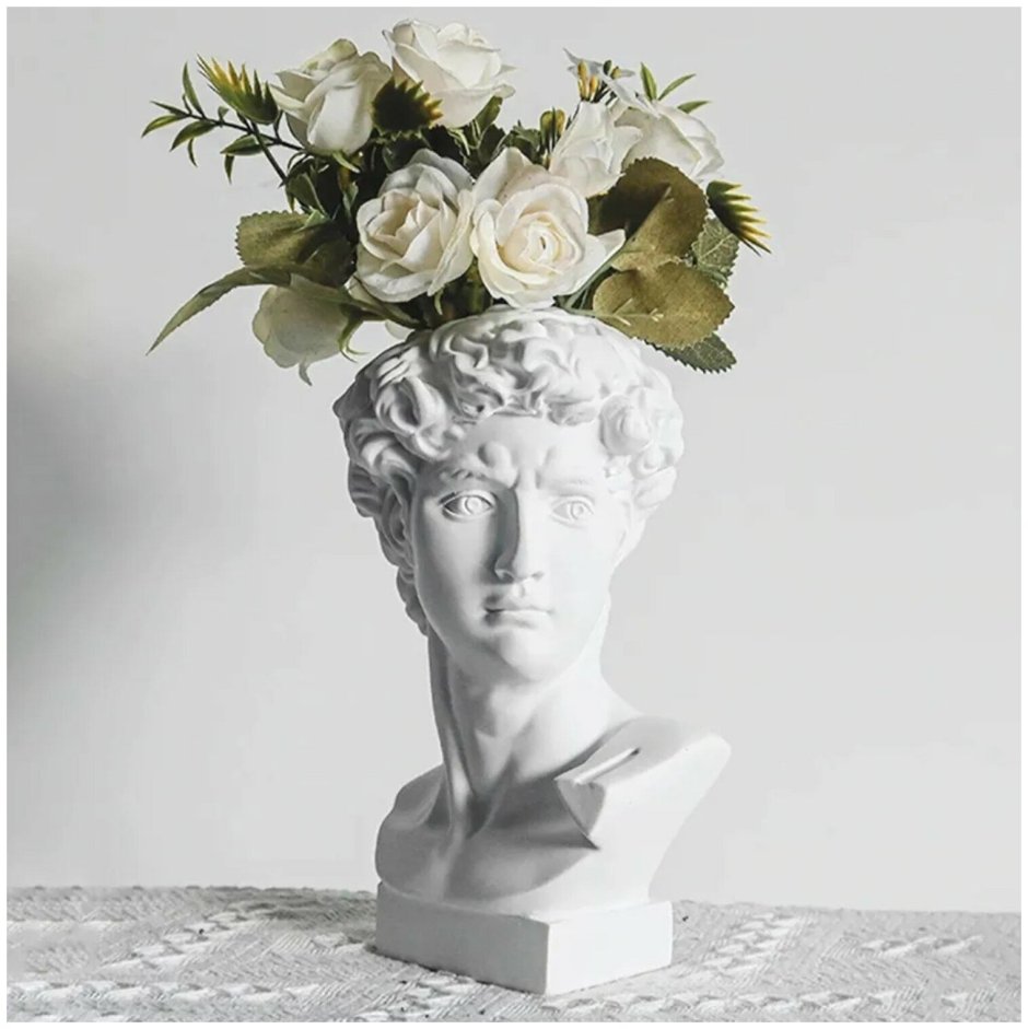 Кашпо "бюст Давида"