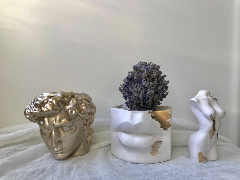 Цветочный горшок в форме головы