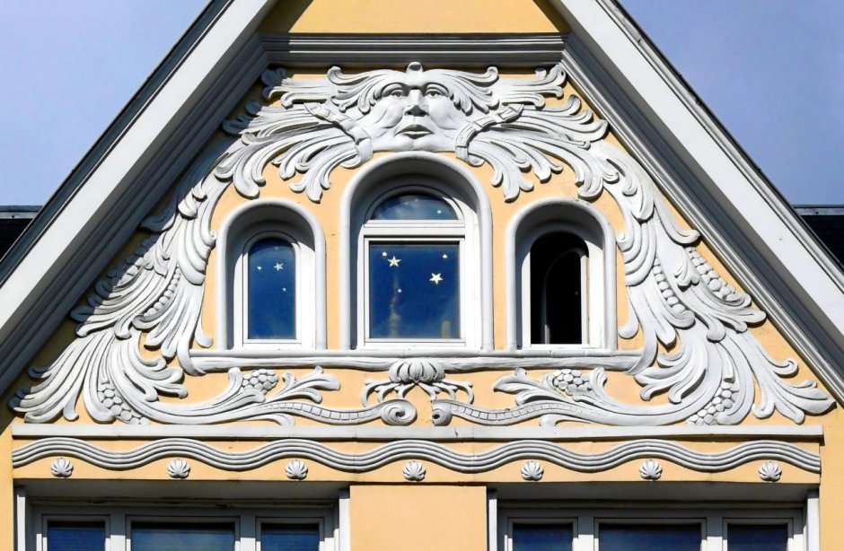 Элементы фасада фронтон