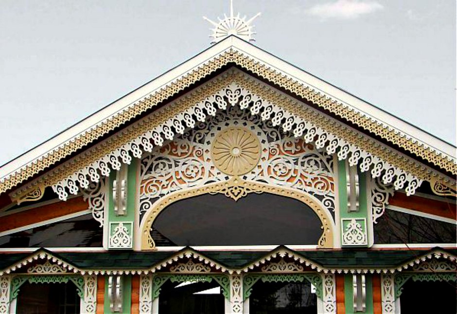 Татарское деревянное зодчество фронтон