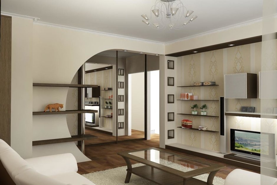 Интерьер хрущёвки 2 комнаты