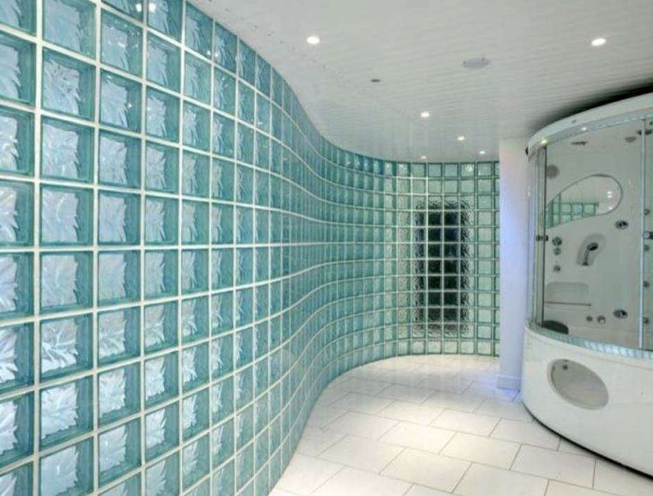 Стеклянная плитка для перегородок